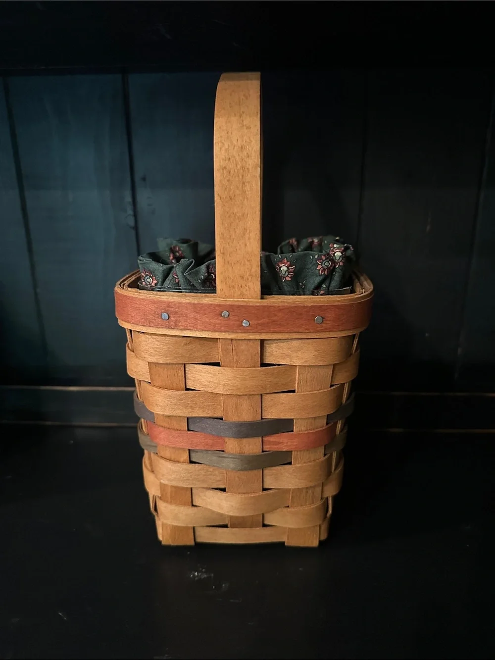 Longaberger 1992 Small Basket with Liner